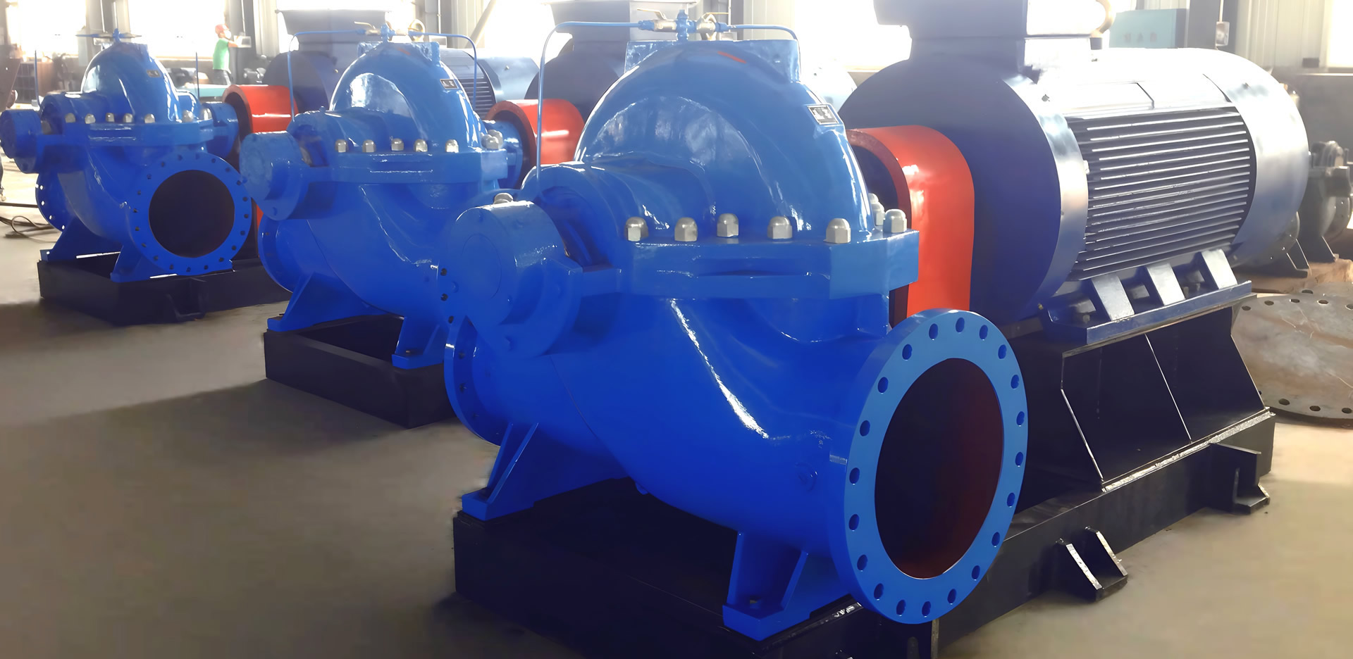 单级蜗壳式双吸中开泵